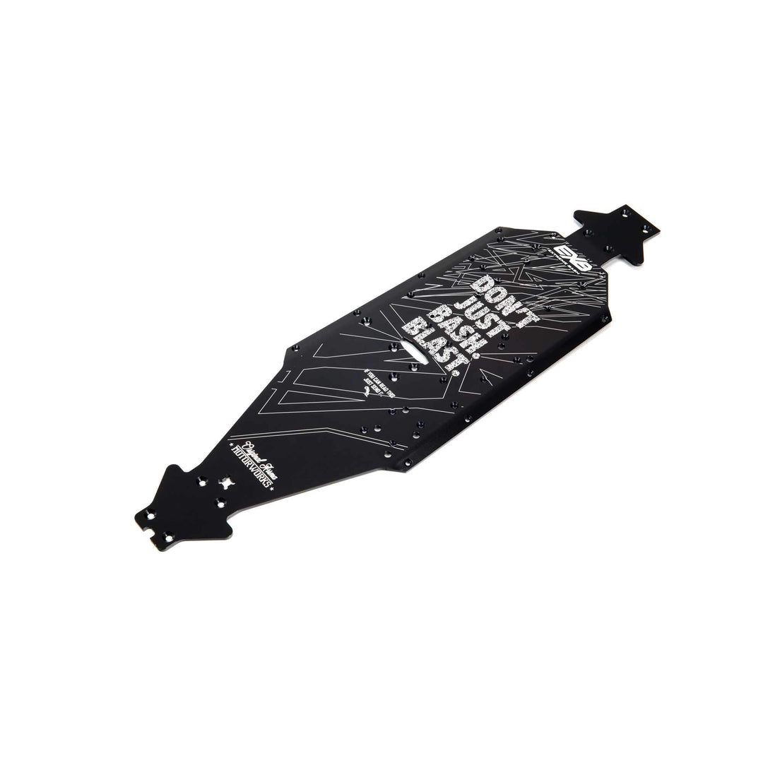 ARRMA Aluminium-Chassis CNC 7075 T6 LWB, Schwarz: EXB, ARA320570