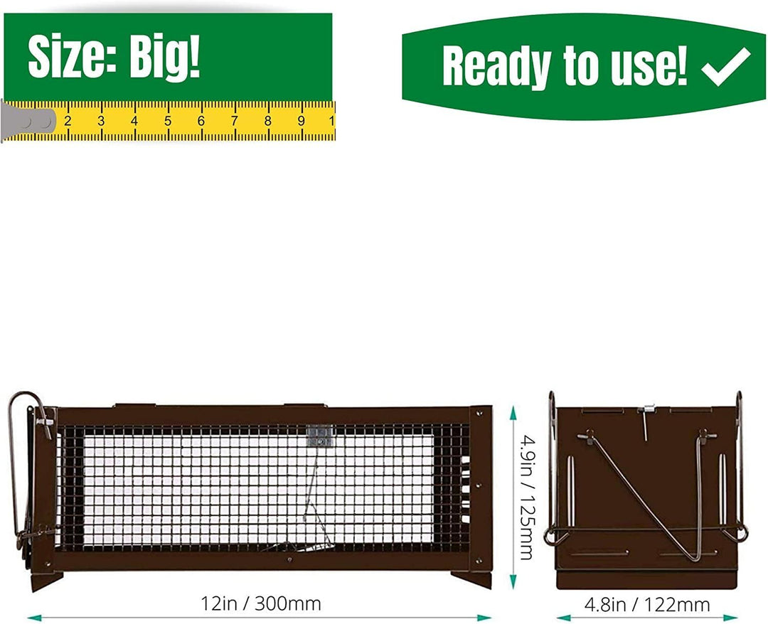 RatzFatz® Lebendfalle Mausefalle, Premium Rattenfalle, XXL ● Sieger 2021 ● Profi, Garten & Haus, Sie