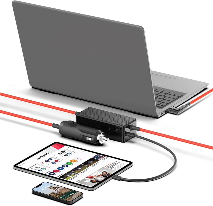 KFD DC 12V-24V 90W 118W Universal KFZ Ladekabel Netzteil Laptop Auto Ladegerät für IBM Lenovo HP Del