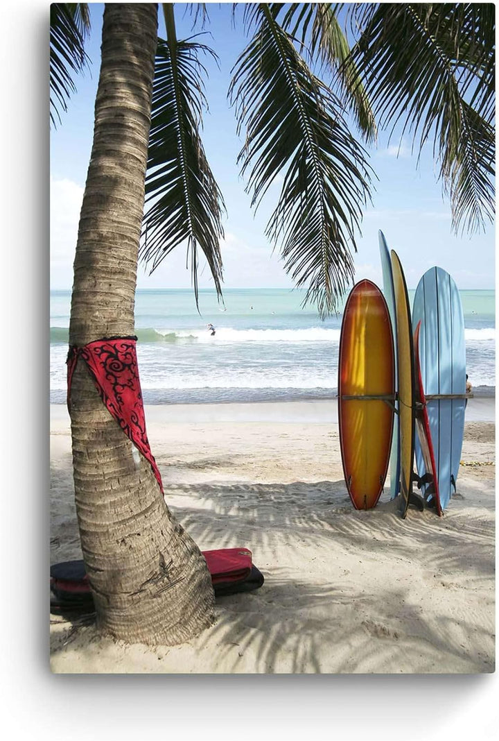 Startonight Bilder Surfen in Bali, Leinwandbilder Moderne Kunst, Landschaft Wanddeko Kunstdrucke, Wa