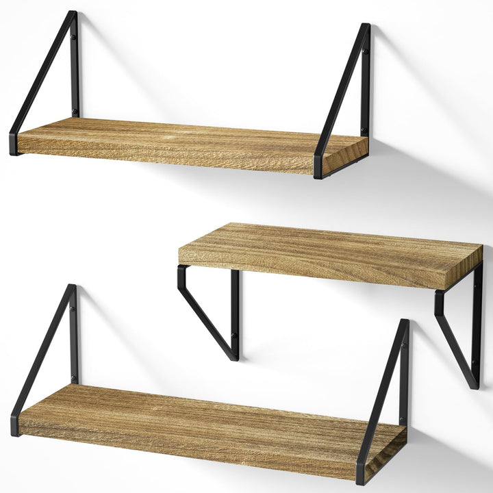 Love-KANKEI Schweberegal Breit 3er Set Regal Wandmontage Wandregale für Wohnzimmer Schlafzimmer Küch