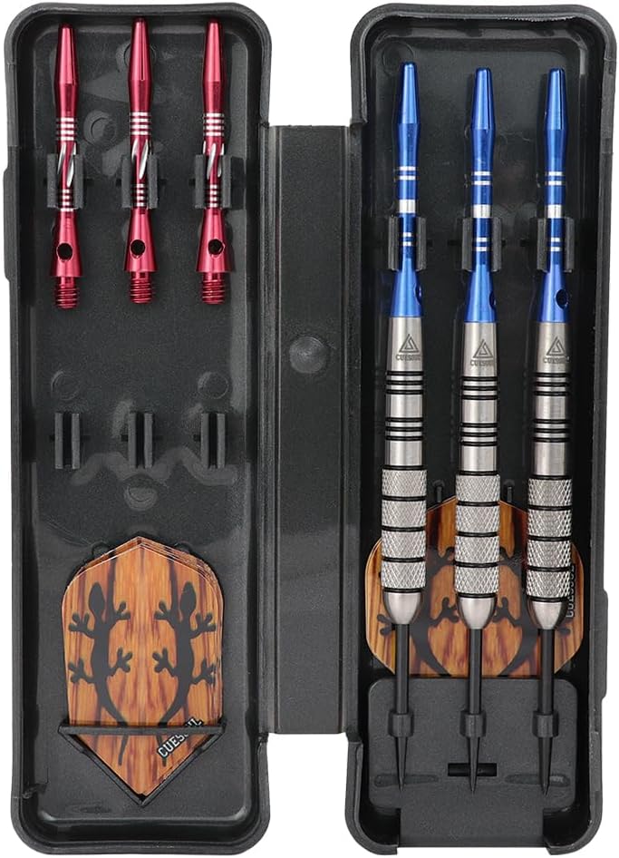 CUESOUL 30 Gramm Tungsten Steel Tip Darts Set 95% Tungsten 22 Grams, 22 Grams