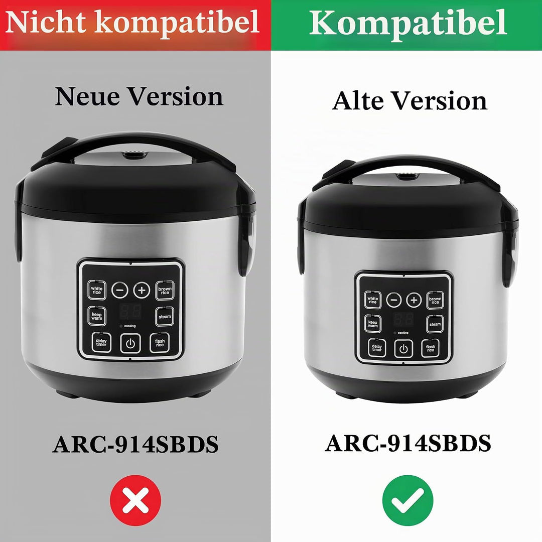 Linkidea Reiskocher Innentopf Ersatz, 304 Edelstahl Schnellkochtopf Topf, Multi-Cooker Ersatz Innens