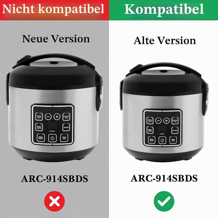 Linkidea Reiskocher Innentopf Ersatz, 304 Edelstahl Schnellkochtopf Topf, Multi-Cooker Ersatz Innens