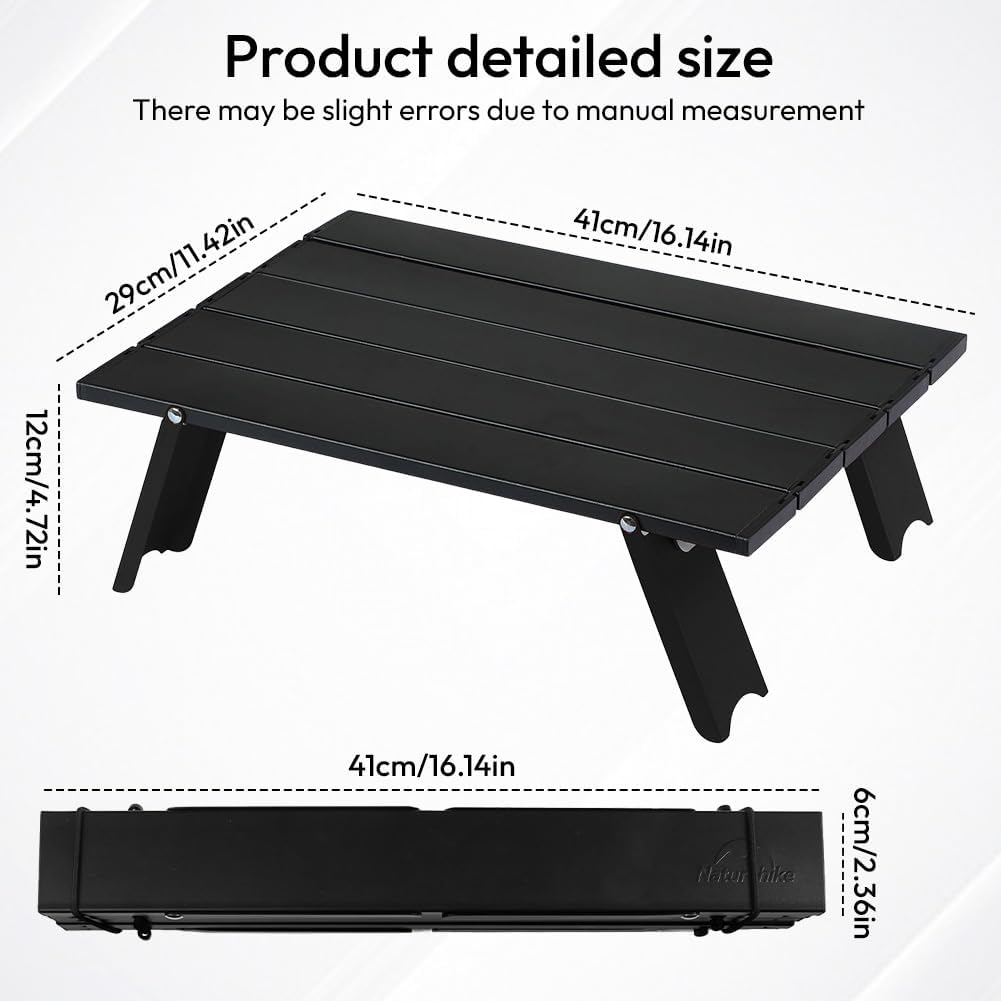 Campingtisch, Campingtisch Klappbar Klein Alu, Klapptisch, Tragbarer Aluminium-Klapptisch, Outdoor T