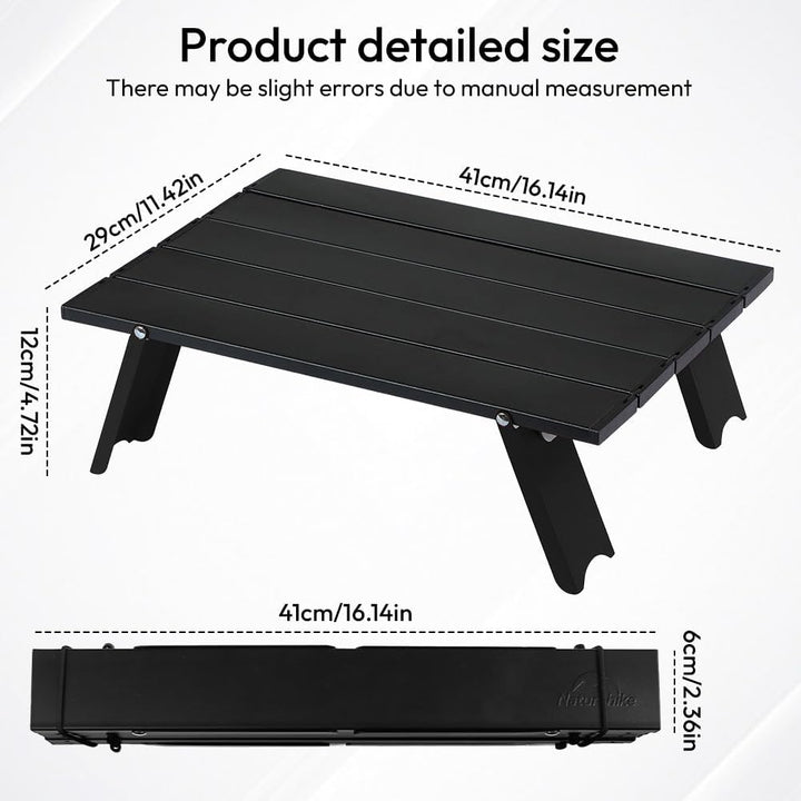 Campingtisch, Campingtisch Klappbar Klein Alu, Klapptisch, Tragbarer Aluminium-Klapptisch, Outdoor T