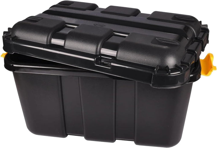 Tontarelli Aufbewahrungsbox mit Rollen 50L Lagerbox Regalbox Sammelbox mit Deckel Stapelbar