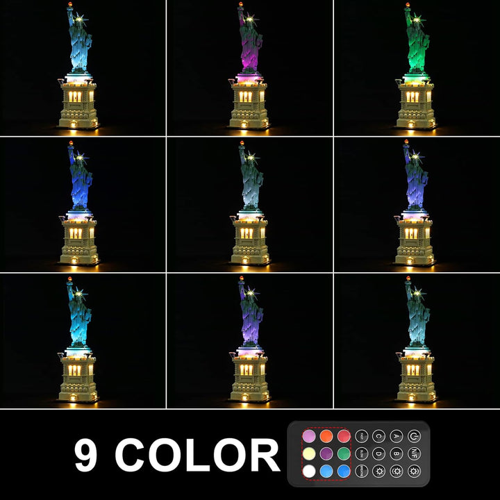 GEAMENT LED Licht-Set (Fernbedienung) Kompatibel mit Lego Freiheitsstatue - Beleuchtungsset für Arch