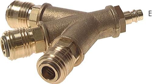 3-fach-Luftweiche mit Kupplungsdosen, Kuppl.-Stecker Ausführung:3-fach