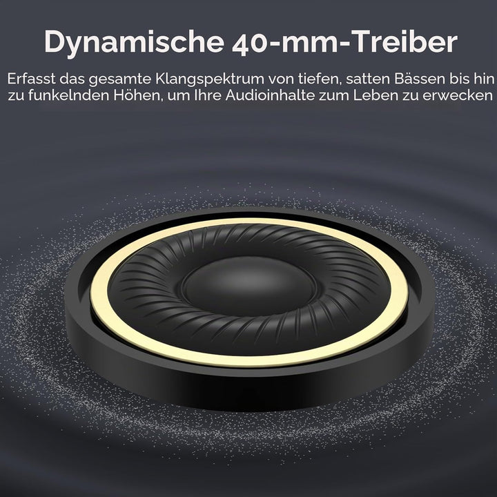 Srhythm NiceComfort 45 Active Noise Cancelling Headphone, drahtlose Bluetooth-Kopfhörer mit Transpar