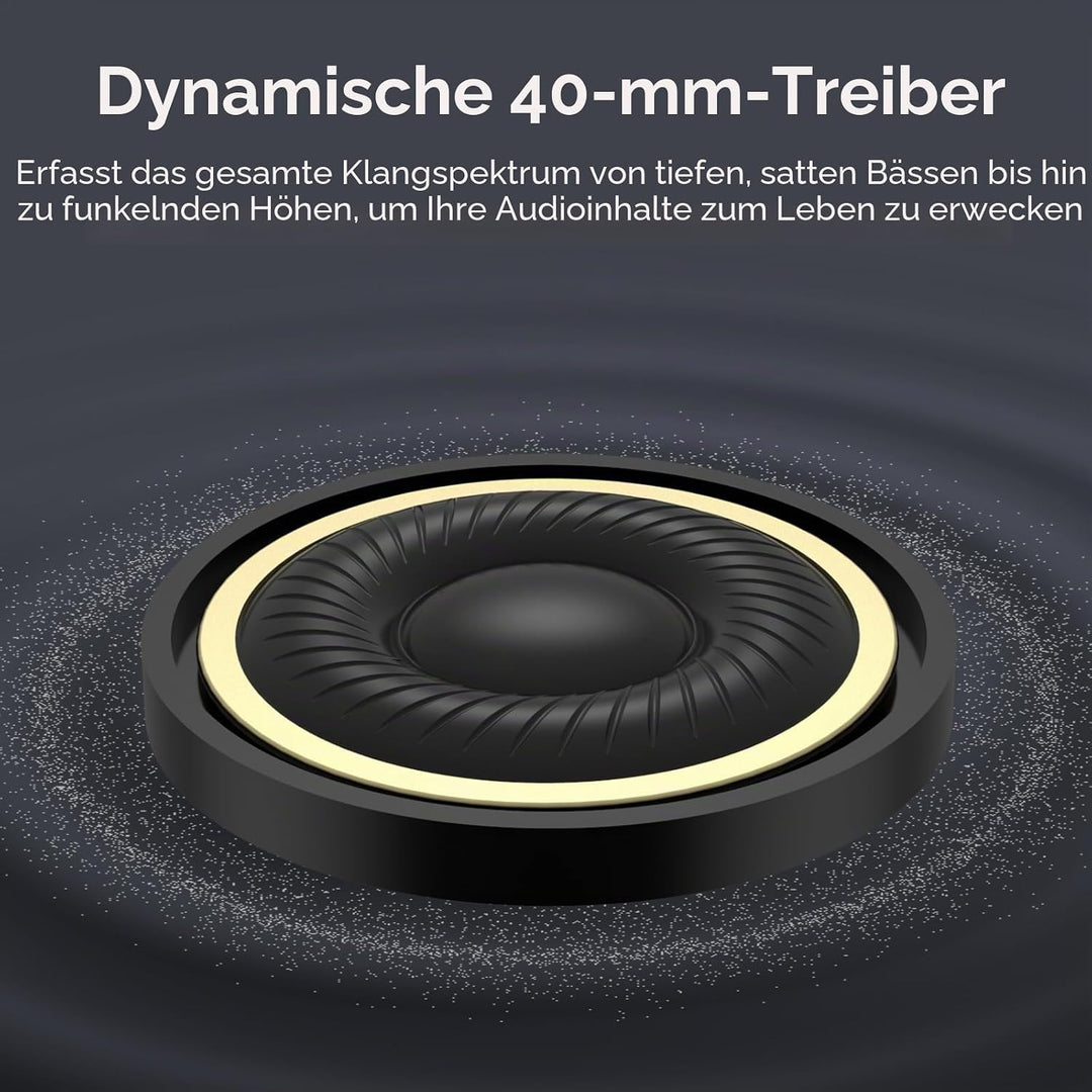 Srhythm NiceComfort 45 Active Noise Cancelling Headphone, drahtlose Bluetooth-Kopfhörer mit Transpar