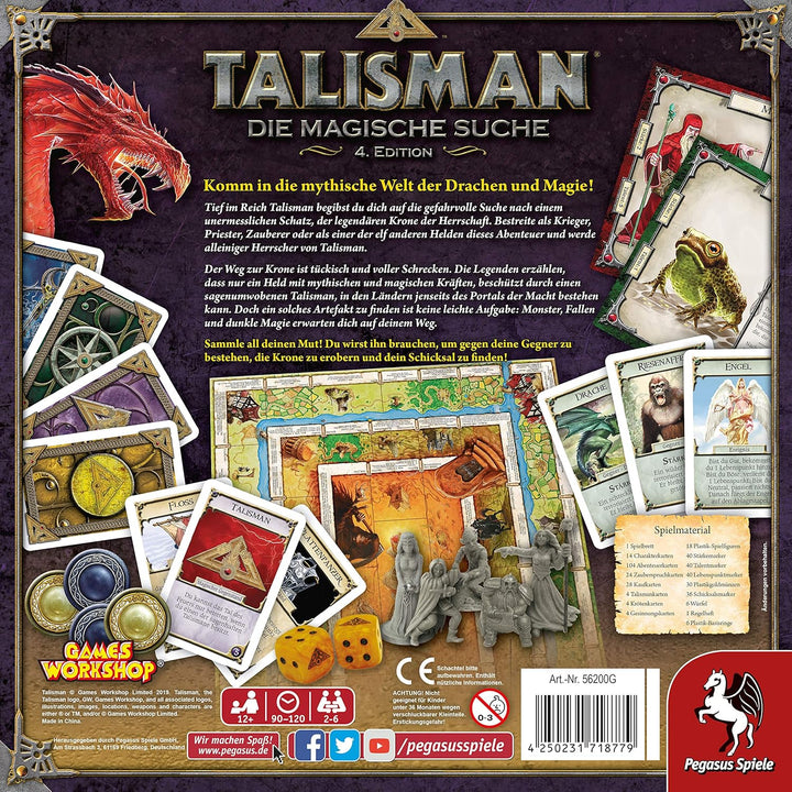 Pegasus Spiele 56200G - Talisman - Die Magische Suche, 4. Edition, Talisman - Die Magische Suche