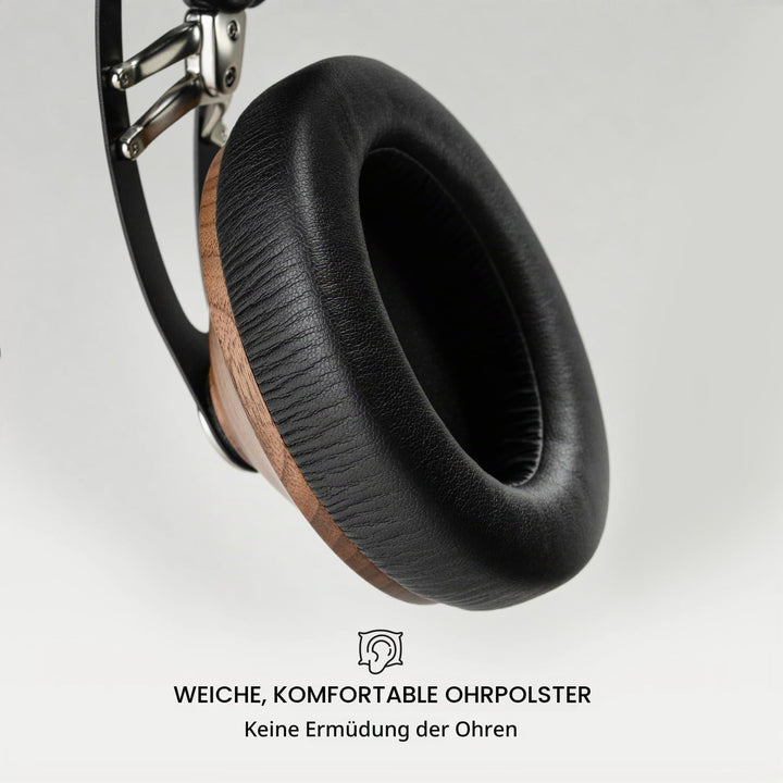 Meze 99 Classics Walnut Silver Audiophiler Over-Ear Kopfhörer, hochwertigen Materialien und hohem Wa