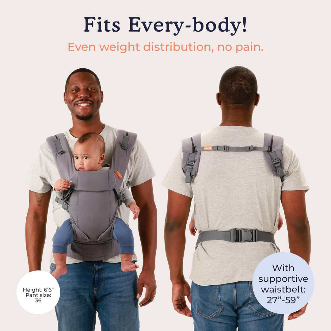 Beco Gemini Babytrage Neugeborene ab Geburt bis Kleinkind - 4 Tragepositionen Baby Trage - Babytrage