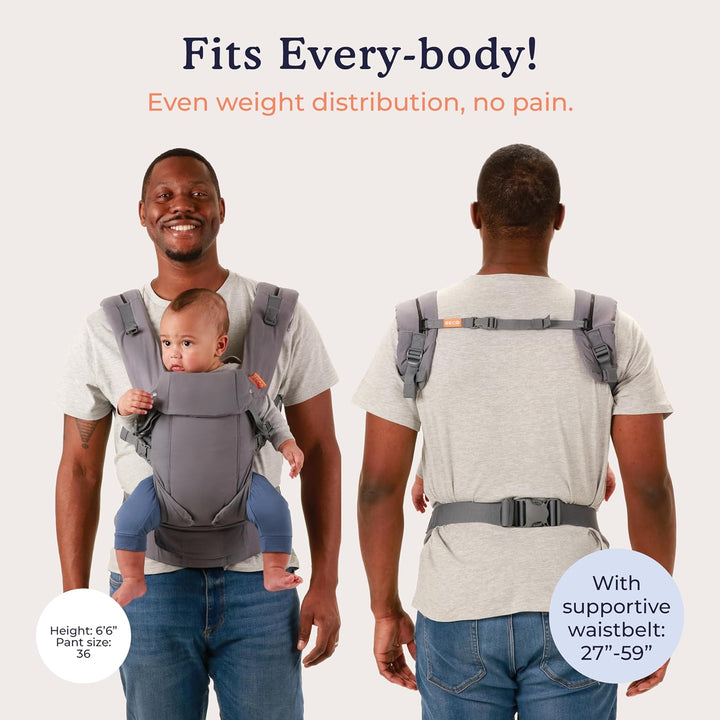Beco Gemini Babytrage Neugeborene ab Geburt bis Kleinkind - 4 Tragepositionen Baby Trage - Babytrage