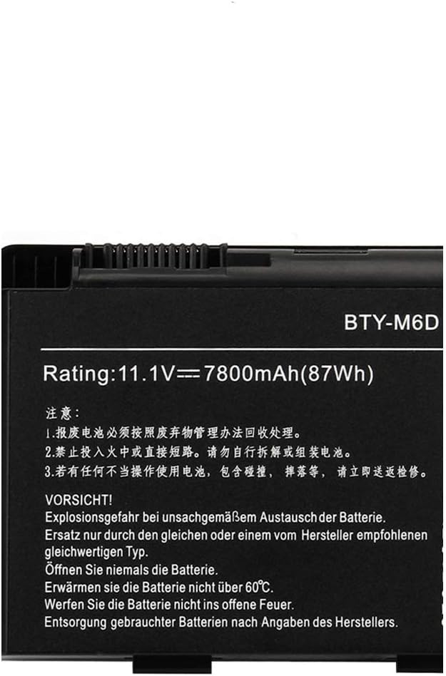 WYGUO BTY-M6D Laptop Batterie Ersatz für MSI GX60 GT60 T70 GT70 GX660 GT660 GT680 GX70 GT660-003US G