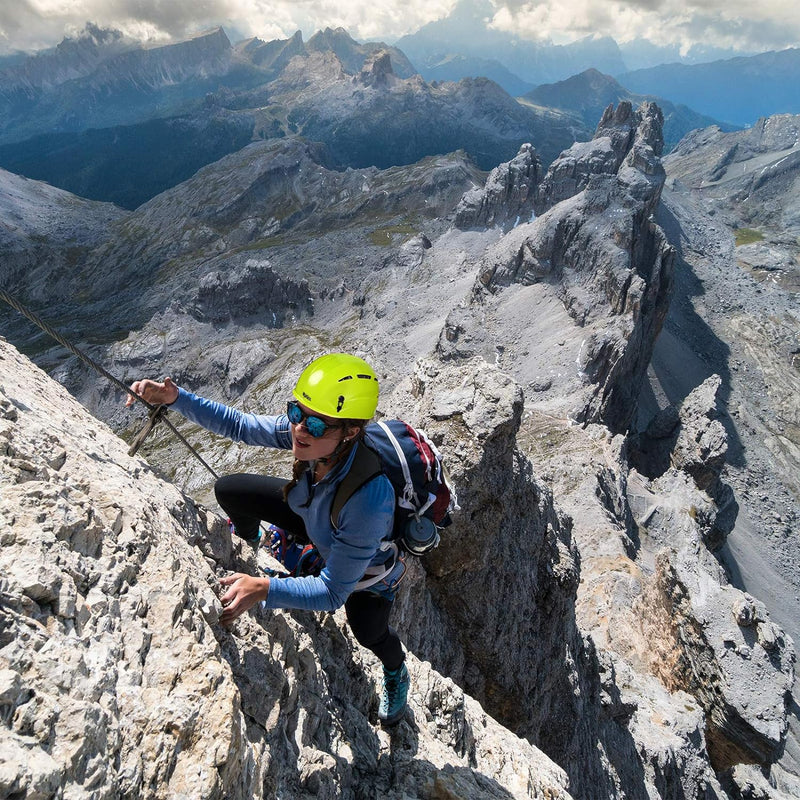 ALPIDEX Universal Kletterhelm für Jugendliche und Erwachsene EN12492 Klettersteighelm in unterschied