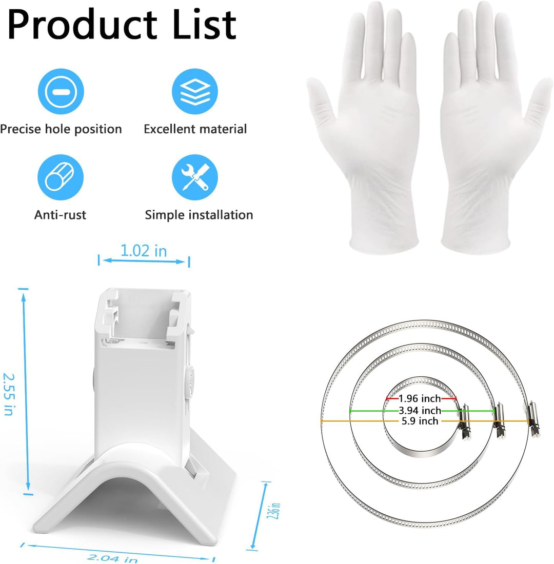 Halterung für eufy Security SoloCam S340/SoloCam E30/SoloCam E42, Verstellbare Masthalterung Pole Mo