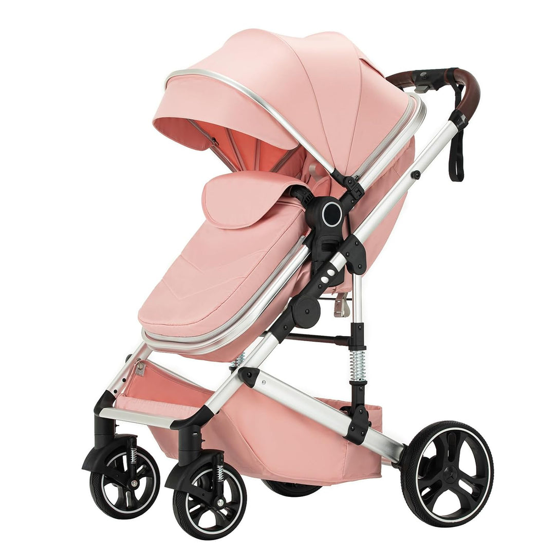 BEBBY 3-in-1 Kinderwagen KombiKinderwagen-Set 2-in-1 Buggy faltbar Luxus Hochlandschaft Neugeborenes