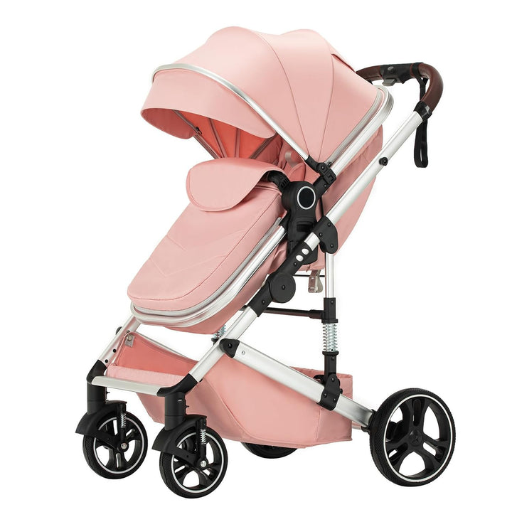 BEBBY 3-in-1 Kinderwagen KombiKinderwagen-Set 2-in-1 Buggy faltbar Luxus Hochlandschaft Neugeborenes