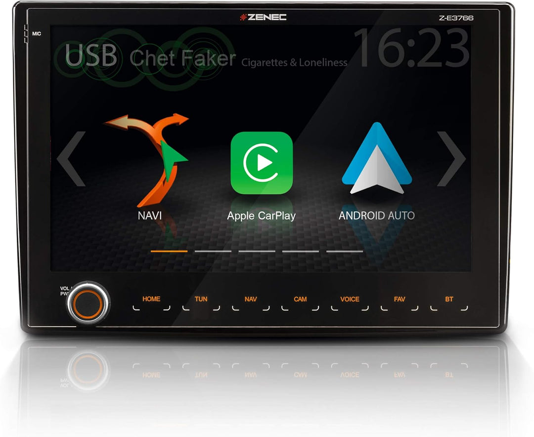 ZENEC Z-E3766: Infotainer für FIAT Ducato mit Android Auto, AppleCarPlay, 2 Din Mediencenter mit 9“/