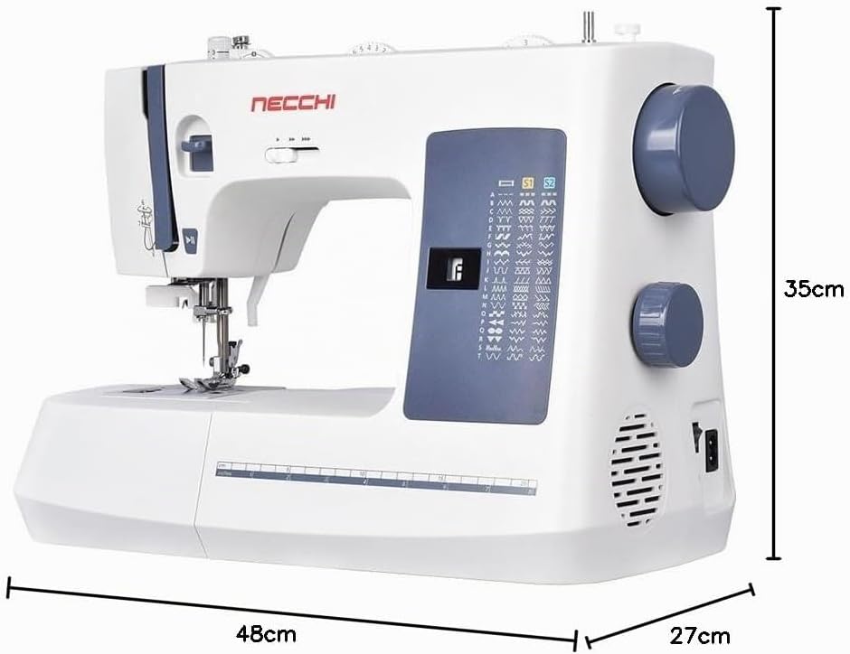 Necchi NC-59QD Computernähmaschine | 59 Stiche &amp; 1-Step Knopfloch | Start/Stop &amp; Geschwindigkeitsreg