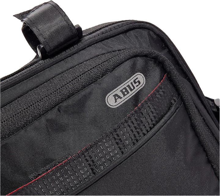 ABUS Fahrradtasche Oryde ST 2250 - Rahmentasche mit Klettband - wasserabweisendes Material - Schwarz