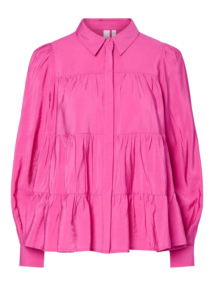 YAS Damen Yaspala Ls Shirt S. Noos Hemd/Bluse (1er Pack) XXL Rose Violet, XXL Rose Violet