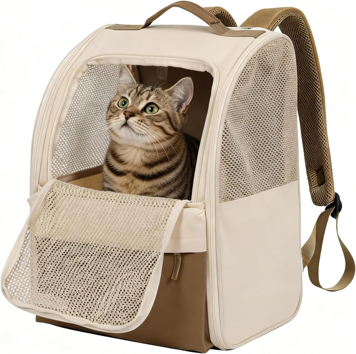 Katzenrucksack Faltbar, Katzen Rucksack, Katzentransportbox und Katzentasche für Hunde & Katzen, Tra