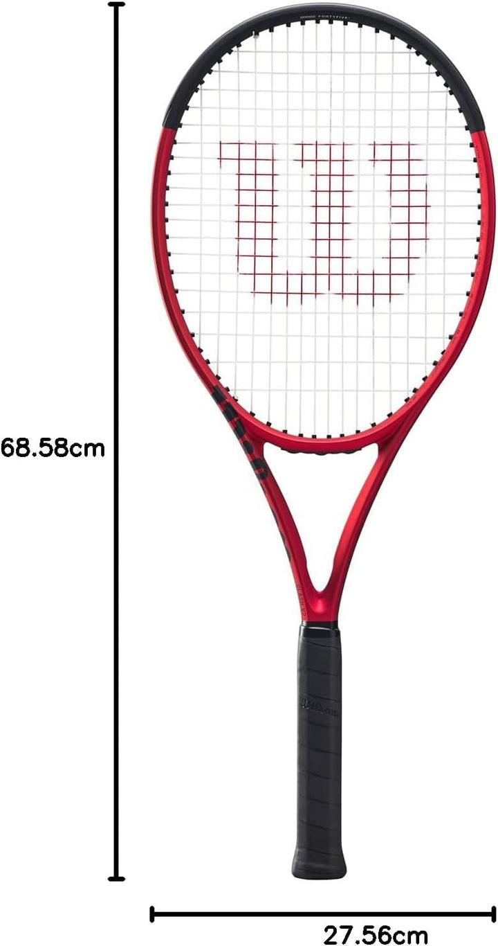 Wilson Tennisschläger Clash 100UL v2.0, Carbonfaser, Grifflastige Balance, 281 g, 68,6 cm Länge Grif