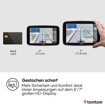 TomTom Lkw-Navi GO Expert Plus (7 Zoll HD-Display, Routenführung und POIs für grosse Fahrzeuge, TomT