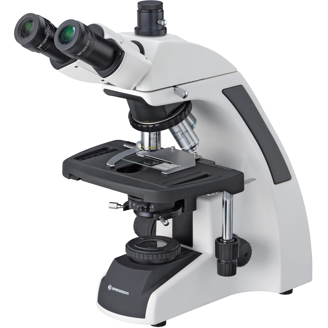 Bresser professionelles trinokulares Durchlicht Mikroskop Science Infinity 40-1000x Vergrösserung, p