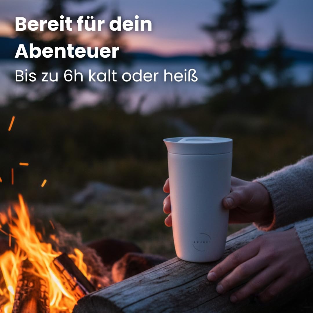 Thermobecher 350ml SNUG – Keramik-Beschichtung für puren Geschmack – Auslaufsicherer Kaffeebecher To
