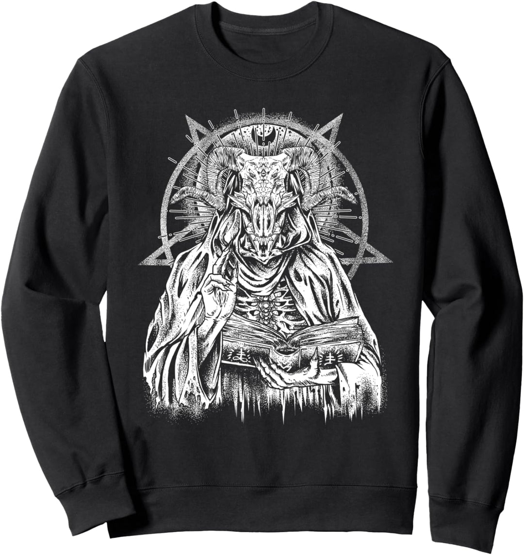 Teufel Baphomet Gothic Hexe Okkult Sweatshirt