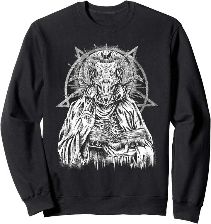 Teufel Baphomet Gothic Hexe Okkult Sweatshirt