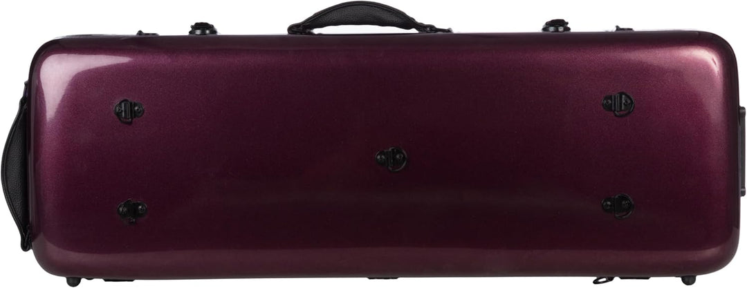 Bratschenkoffer Glasfaser Oblong 38-43 weinrot-shiny M-Case + Notentasche