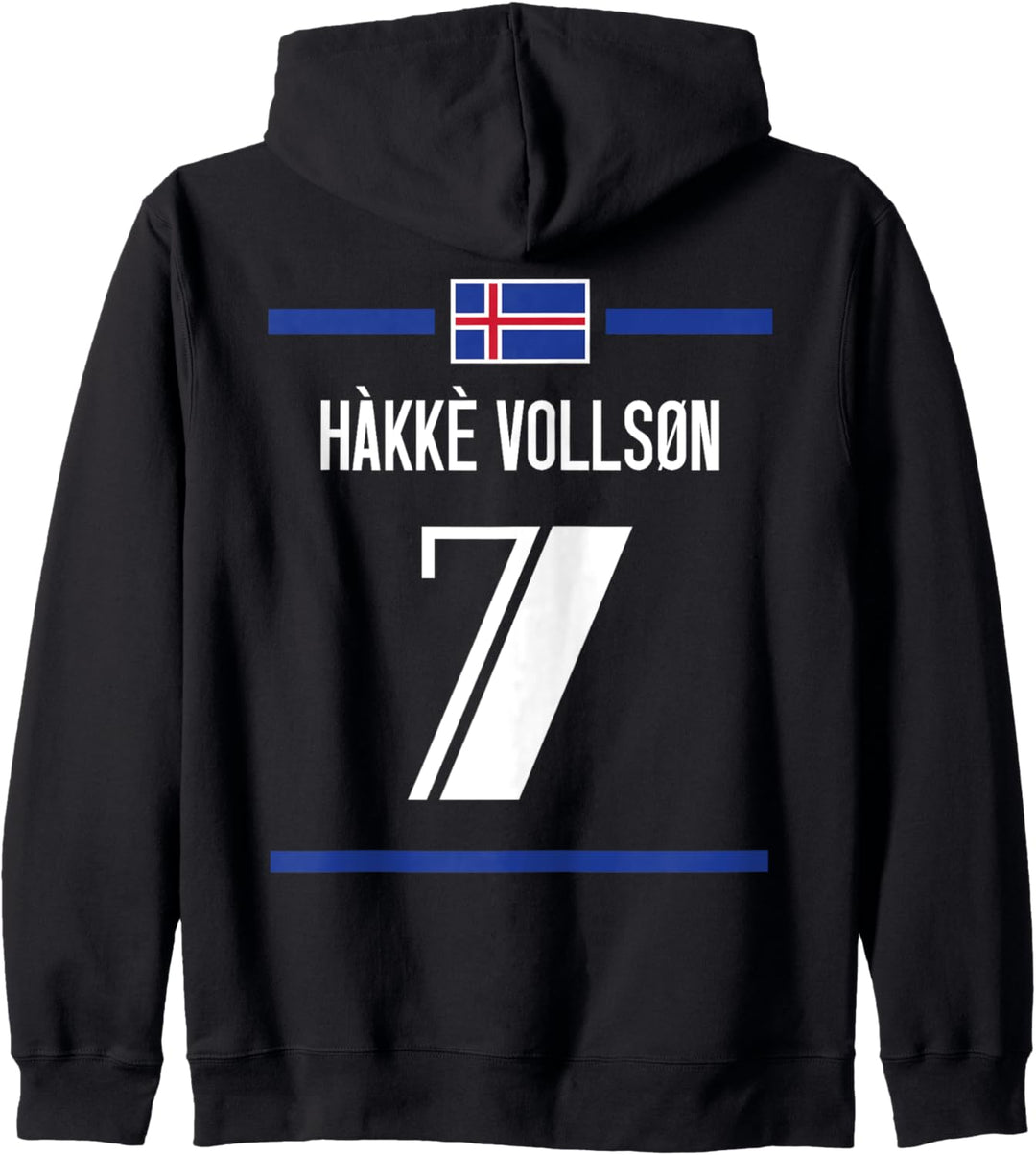 Back Print Isländische Namen Sauf Trikot Fussball Mallorca Kapuzenjacke