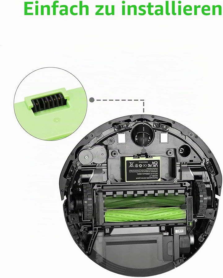 SLODA i7 i3 i4 Ersatz Akku für iRobot Roomba e und i Serie i7 i7+ i3 i3+ i4 i4+ 4624864 ABL-D1 Staub