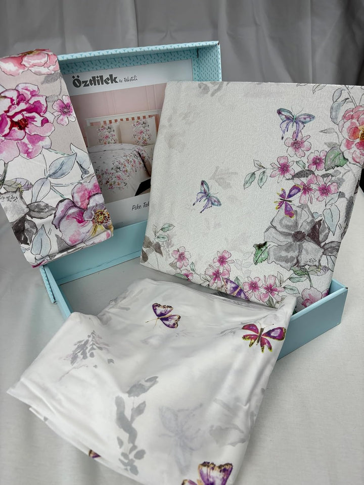Özdilek Single Ranforce Pique-Set Mariposa Lila