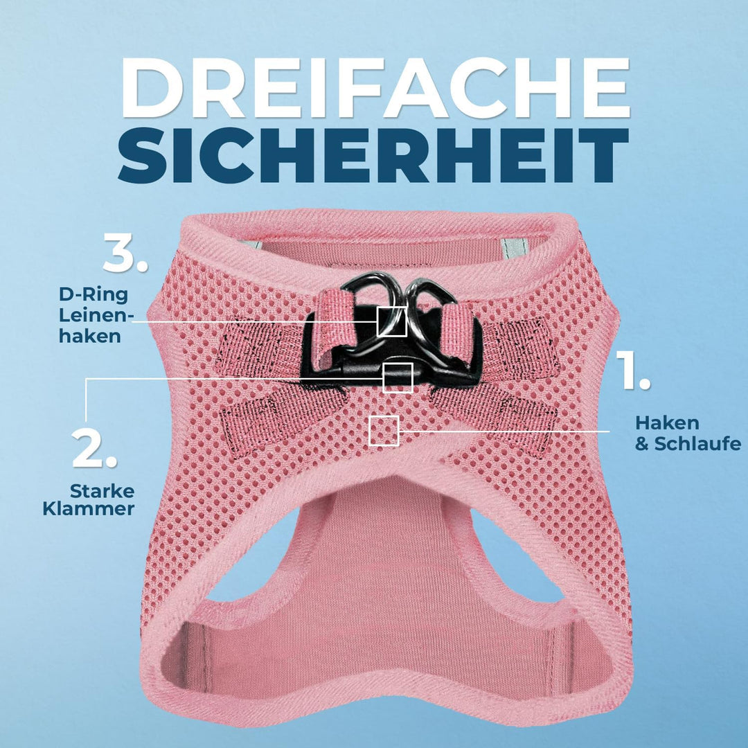 Voyager Step-In Air Hundegeschirr by Best Pet Supplies - All Weather Mesh Step in Vest Harness für k