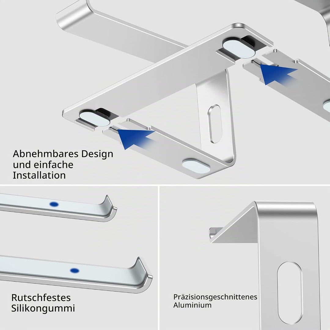 BESIGN LS03S Laptop ständer aus Aluminium, Ergonomischer Notebook-Ständer, Laptop ständer kompatibel