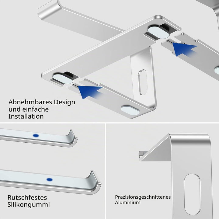 BESIGN LS03S Laptop ständer aus Aluminium, Ergonomischer Notebook-Ständer, Laptop ständer kompatibel