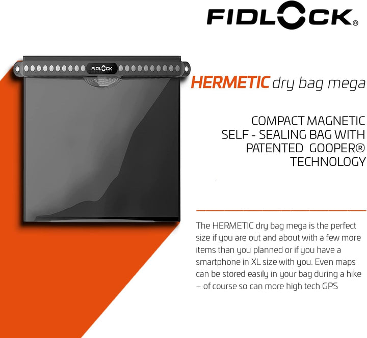 Fidlock wasserdichte Schutzhülle Hermetic Dry Bag Maxi, 188 x 215 x 9mm, Blau, D-11150A-F0000