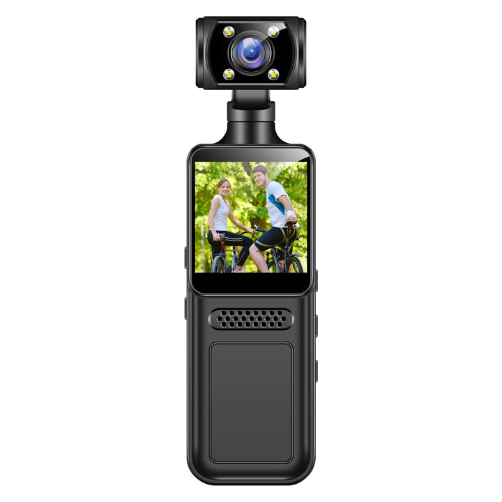 XUMIUZIY Handheld Action Kamera, 4K HD WiFi Sportkamera mit 180° Drehbarem Objektiv, 1,3 Zoll HD Bil