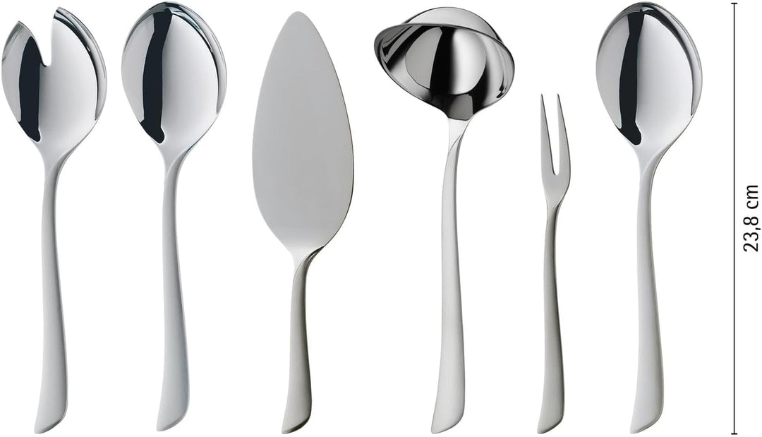 WMF Virginia Besteck-Set 66-teilig für 12 Personen Cromargan protect Edelstahl rostfrei teilmattiert