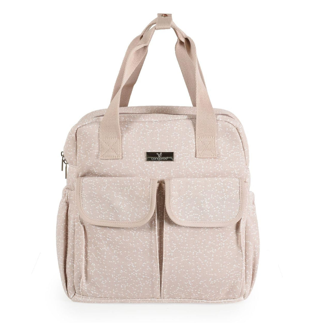 Cangaroo Wickeltasche Mivida Clips Wickelunterlage Reissverschluss Schultergurte beige, Beige