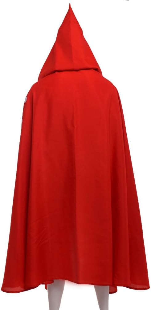 BLESSUME Ritter Kostüm Hospitaller Karneval LARP Cospaly, Schwarz Cloak mit Weisses Kreuz Rot S, Rot