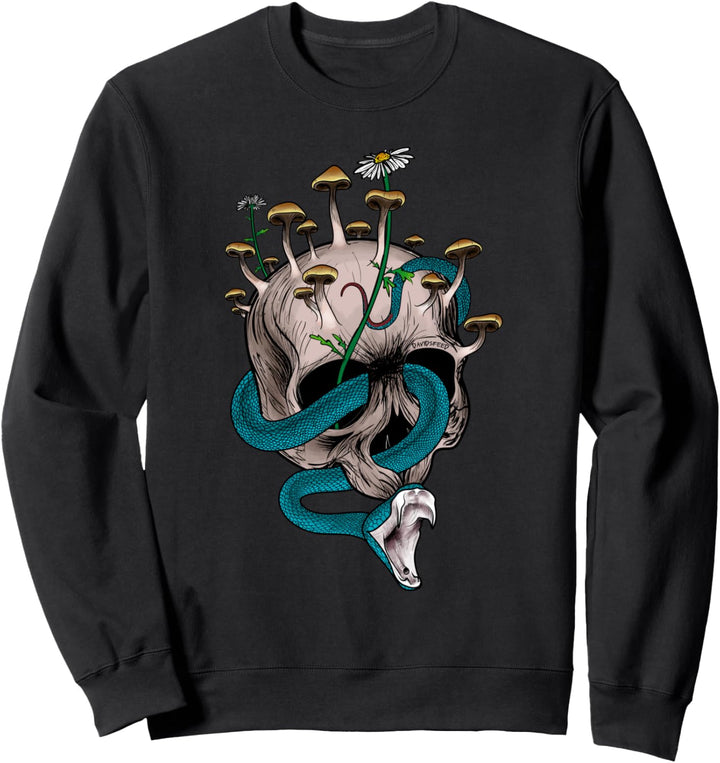 Schlange & Pilz & Schädel | Viper | Davidsfeed Sweatshirt