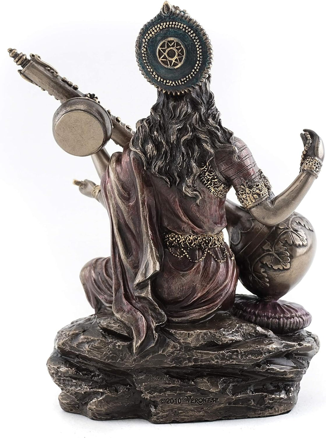 Top Collection kleinen 14,6 cm Schönes Saraswati Hindu Göttin der wissen und Wisdom Echte Premium ka
