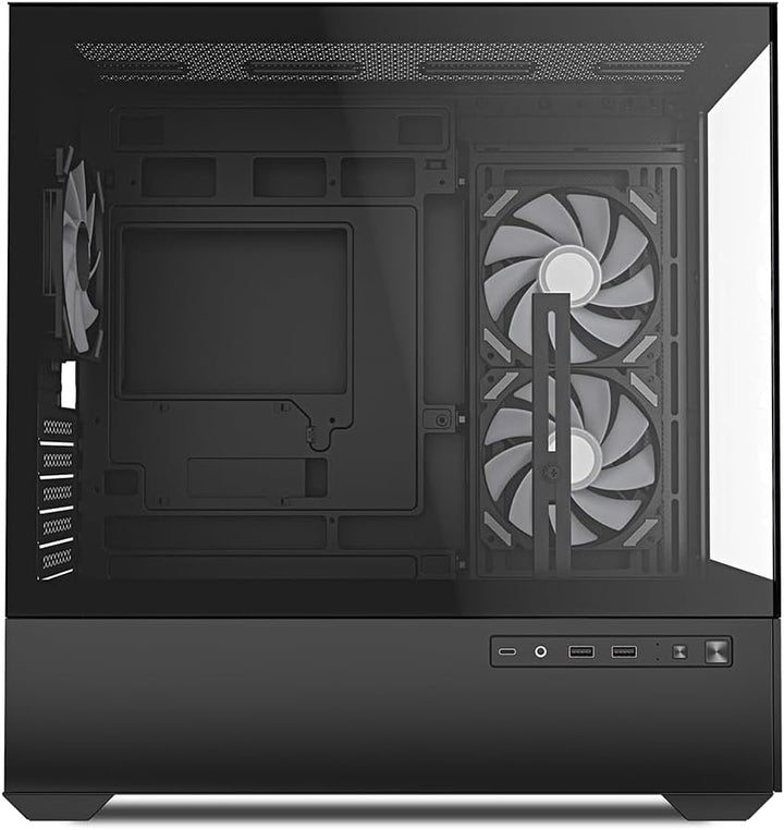 Sharkoon MK6 RGB PC Gehäuse, Micro-ATX, Schwarz